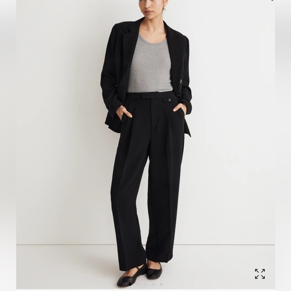 🍂NWOT Madewell The Rosedale High-Rise Straight Pant in Crepe - Picture 2 of 11